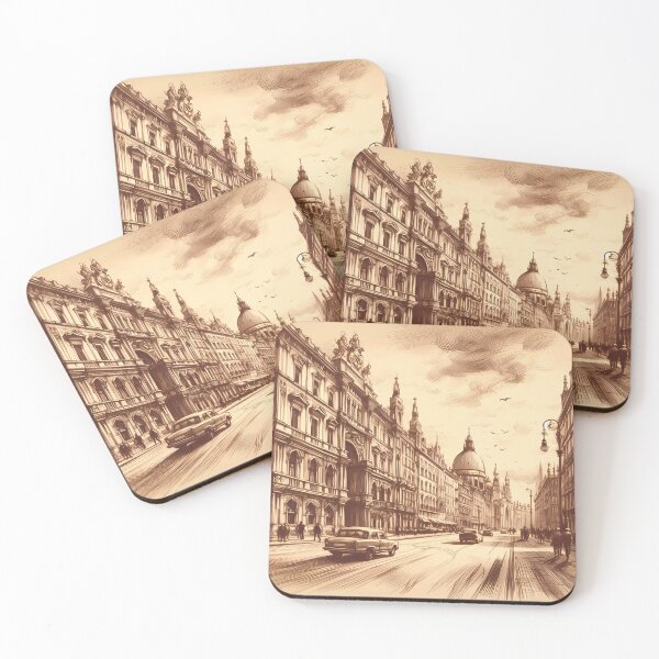 Item preview, Historical European street scene designed and sold by Helleradi.