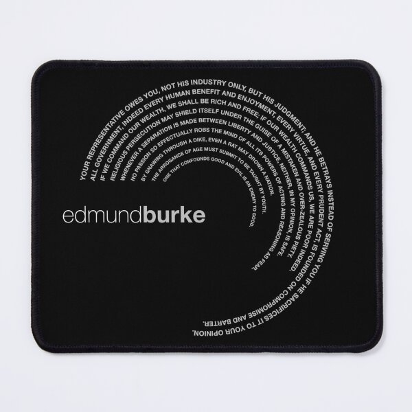 Item preview, Edmund Burke famous quotes poster [silver] designed and sold by CMYKStudio.