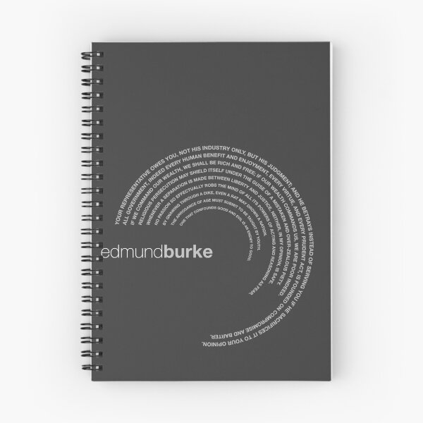 Item preview, Edmund Burke famous quotes poster [silver] designed and sold by CMYKStudio.