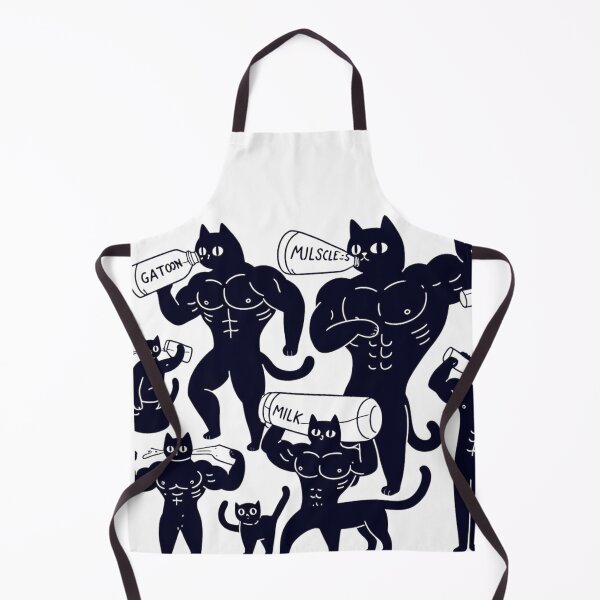 Item preview, The Mighty Muscular Black Cat designed and sold by ZippyAke.
