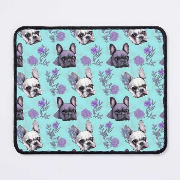 Item preview, Lavender & Teal Frenchie Composite Overlay Pattern #4 designed and sold by ARTficiallyAnon.