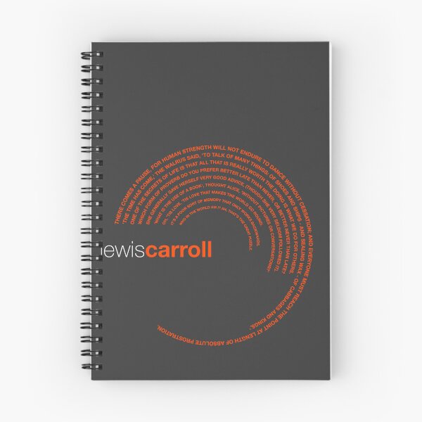 Item preview, Lewis Carroll famous quotes poster [orangered] designed and sold by CMYKStudio.