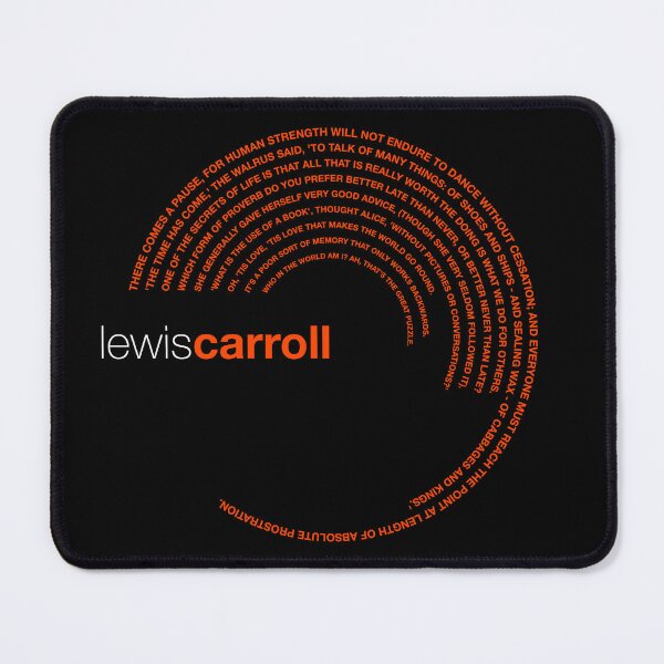 Item preview, Lewis Carroll famous quotes poster [orangered] designed and sold by CMYKStudio.