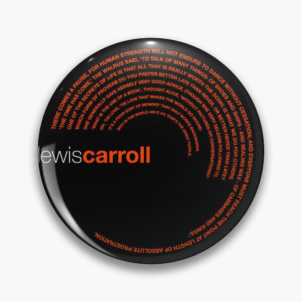 Item preview, Lewis Carroll famous quotes poster [orangered] designed and sold by CMYKStudio.