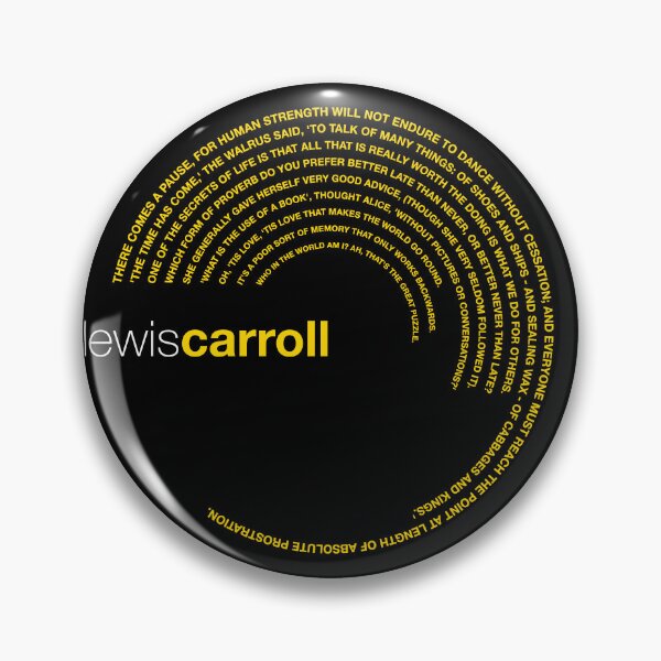 Item preview, Lewis Carroll famous quotes poster [gold] designed and sold by CMYKStudio.