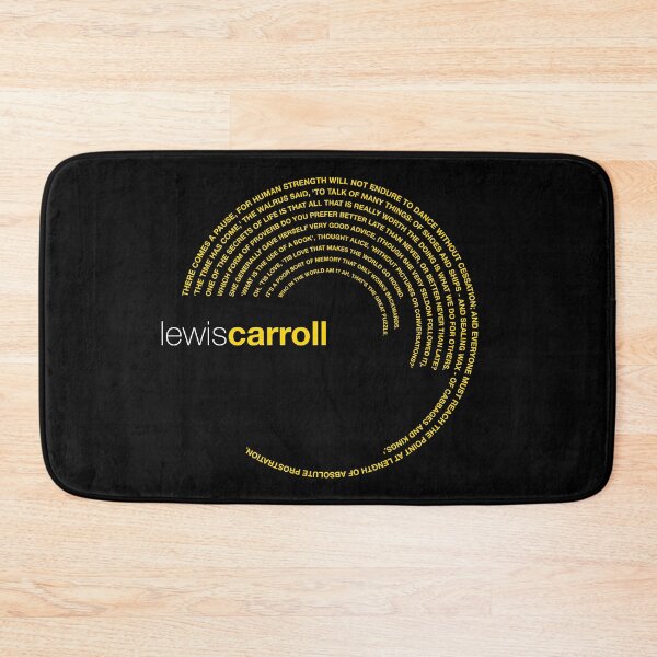 Item preview, Lewis Carroll famous quotes poster [gold] designed and sold by CMYKStudio.