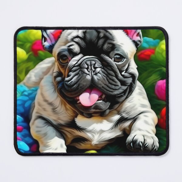 Item preview, Brushstrokes of Bulldog Beauty: A French Bulldog in Vibrant Color 002 designed and sold by csdesign73.