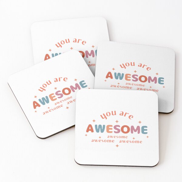 Item preview, You Are Awesome with colorful letters designed and sold by Mika2525-smile.