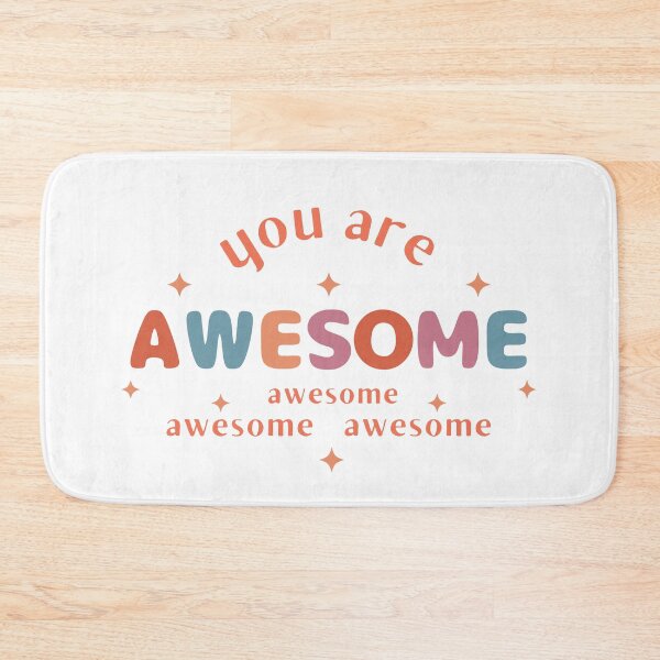 Item preview, You Are Awesome with colorful letters designed and sold by Mika2525-smile.