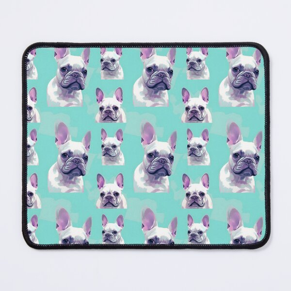 Item preview, Lavender & Teal Frenchie Composite Overlay Pattern #5 designed and sold by ARTficiallyAnon.