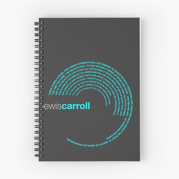 Item preview, Lewis Carroll famous quotes poster [aqua] designed and sold by CMYKStudio.