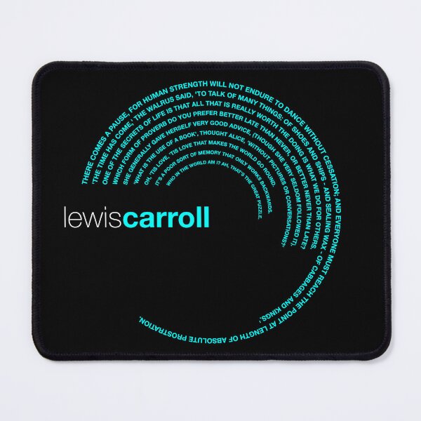 Item preview, Lewis Carroll famous quotes poster [aqua] designed and sold by CMYKStudio.