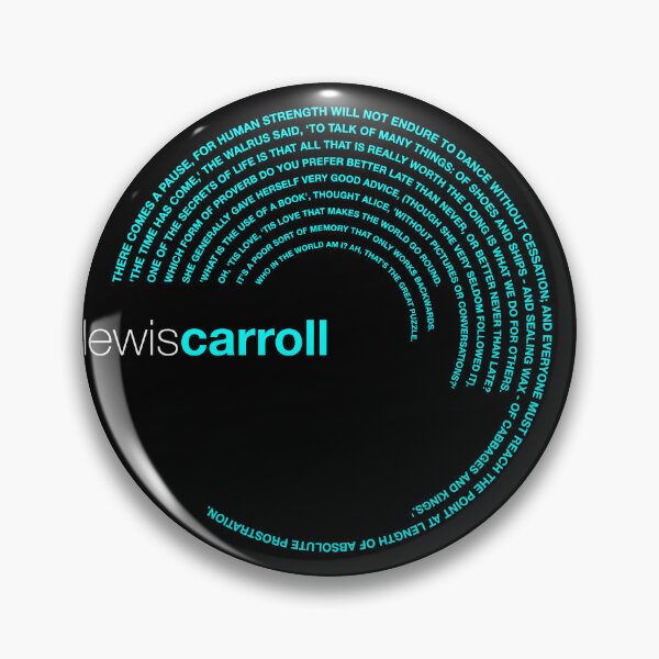 Item preview, Lewis Carroll famous quotes poster [aqua] designed and sold by CMYKStudio.