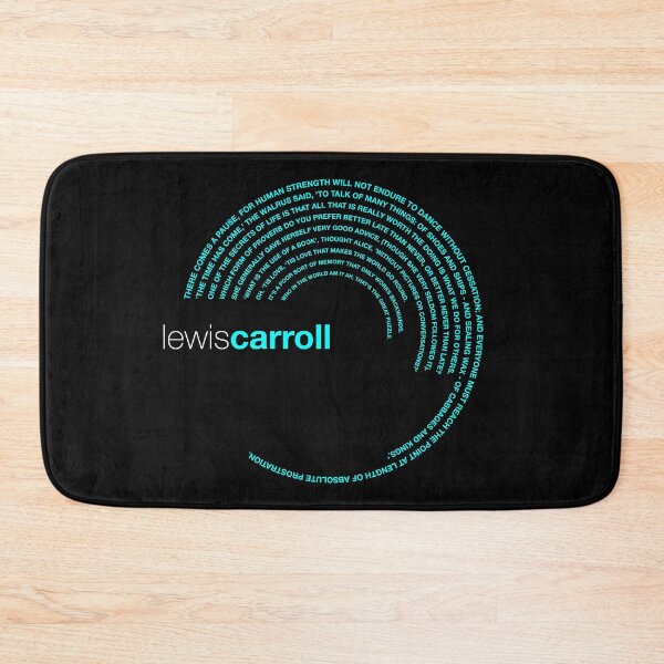 Item preview, Lewis Carroll famous quotes poster [aqua] designed and sold by CMYKStudio.