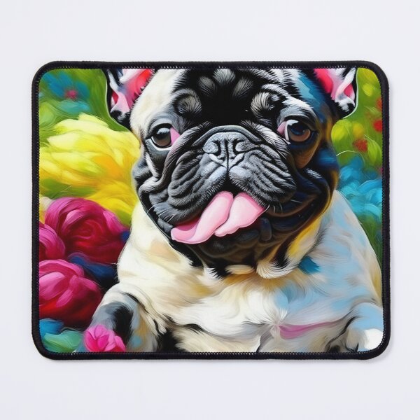 Item preview, Brushstrokes of Bulldog Beauty: A French Bulldog in Vibrant Color 003 designed and sold by csdesign73.