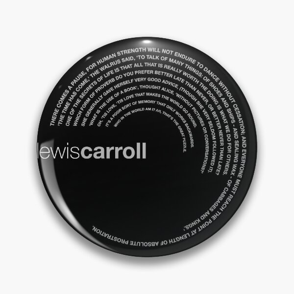 Item preview, Lewis Carroll famous quotes poster [silver] designed and sold by CMYKStudio.