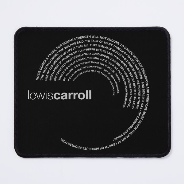 Item preview, Lewis Carroll famous quotes poster [silver] designed and sold by CMYKStudio.