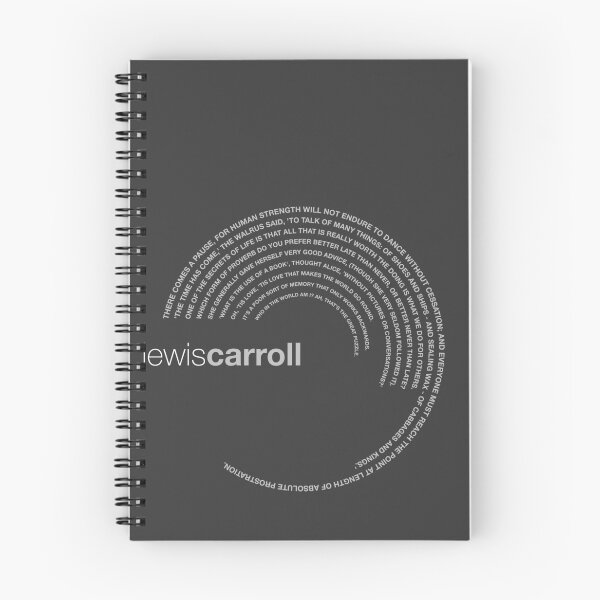 Item preview, Lewis Carroll famous quotes poster [silver] designed and sold by CMYKStudio.