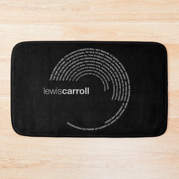 Item preview, Lewis Carroll famous quotes poster [silver] designed and sold by CMYKStudio.
