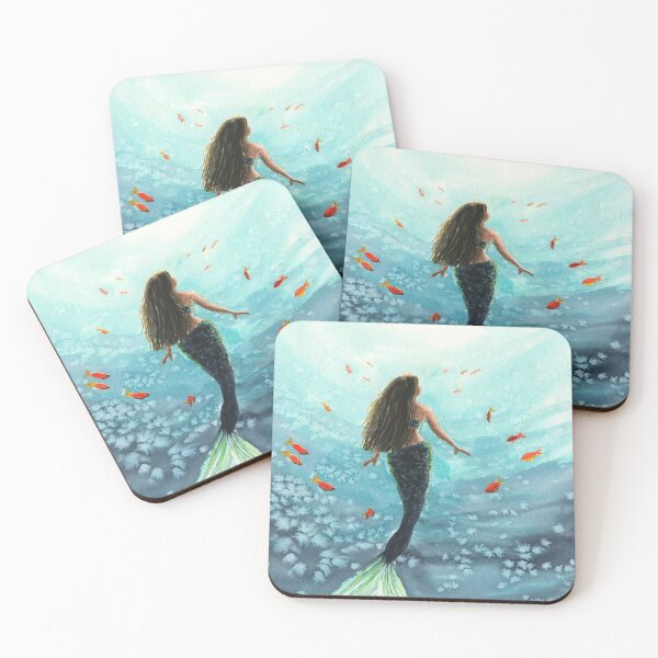 Item preview, Mermaid With Fish designed and sold by Taphath Foose Artist.