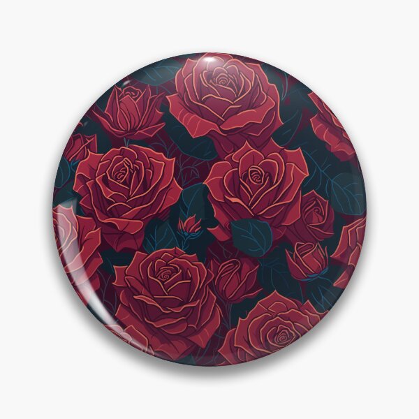 Item preview, Vintage Style Red Roses Pattern designed and sold by SparkleBrush.