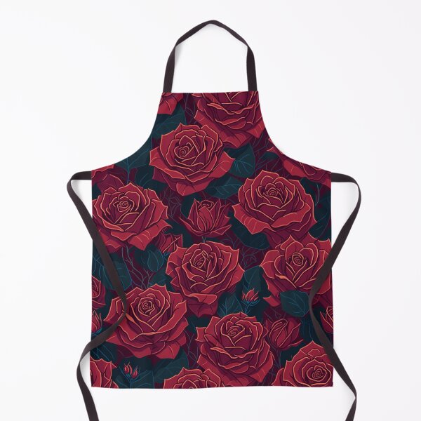 Item preview, Vintage Style Red Roses Pattern designed and sold by SparkleBrush.