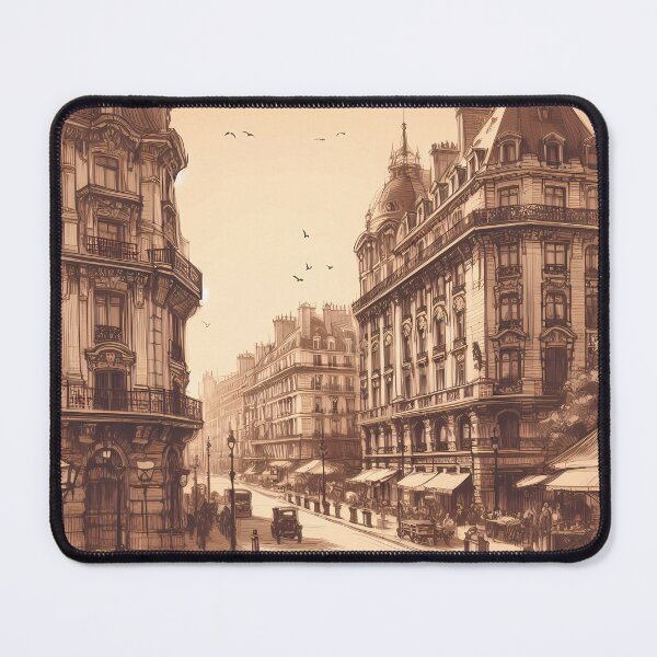 Item preview, Sepia tone Paris street scene designed and sold by Helleradi.