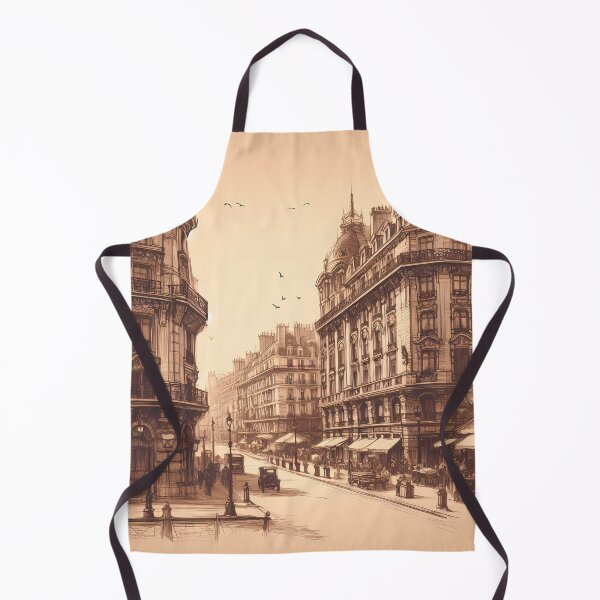 Item preview, Sepia tone Paris street scene designed and sold by Helleradi.