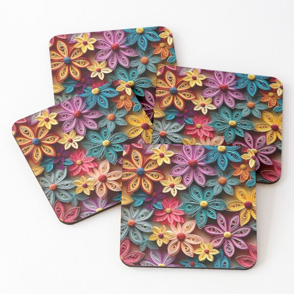 Item preview, Retro design that is reminiscent of floral pop art motifs made of fabric, wool and felt designed and sold by Pflugart.