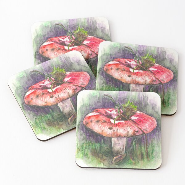 Item preview, Red-Cap Russula Mushroom designed and sold by Eara03.