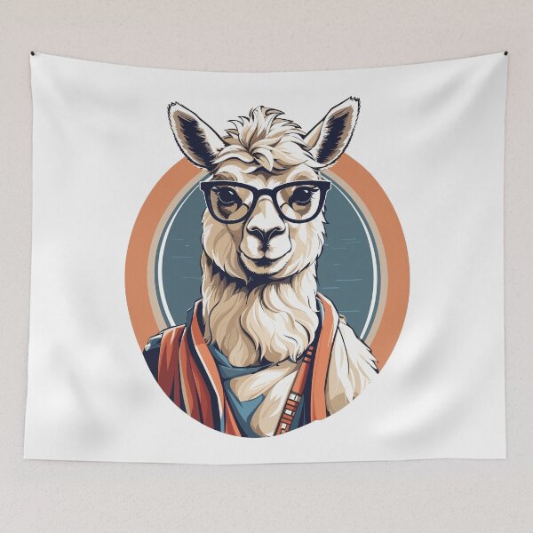 Item preview, Llama Prophets in Indigenous Wisdom designed and sold by Gooddaycanvas.
