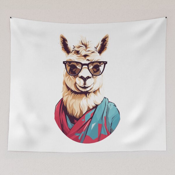 Item preview, Llama Prophets in Indigenous Wisdom designed and sold by Gooddaycanvas.