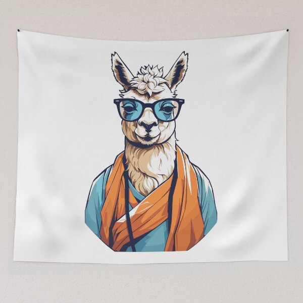 Item preview, Llama Prophets in Indigenous Wisdom designed and sold by Gooddaycanvas.