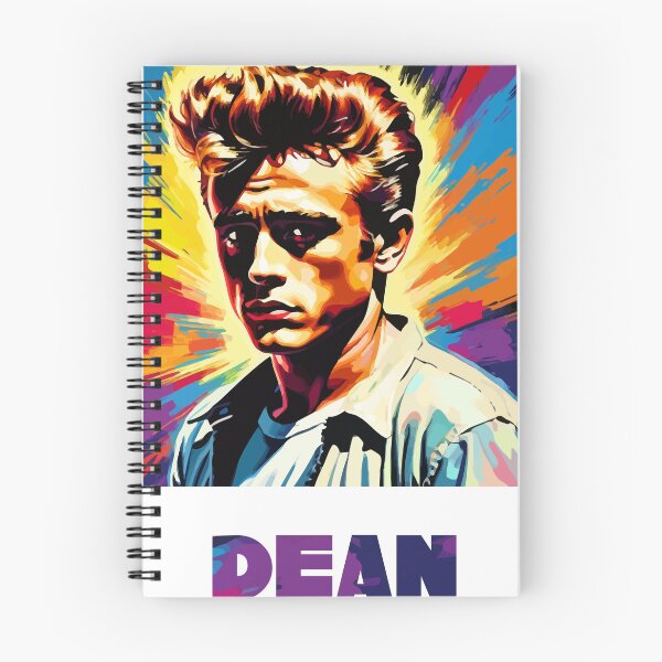 Item preview, James Dean Rebel Without a Cause Digital Portrait on a trippy pop art background designed and sold by clon-dot-net.