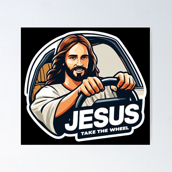 Item preview, Jesus Take The Wheel designed and sold by plushism.