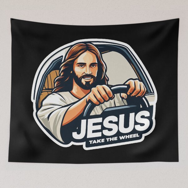 Item preview, Jesus Take The Wheel designed and sold by plushism.