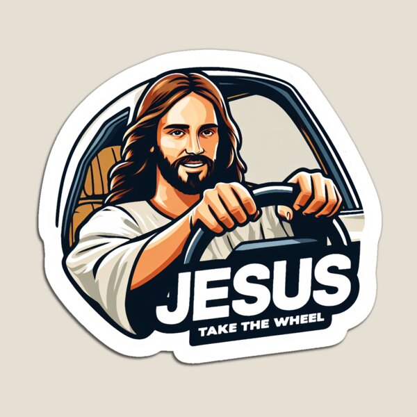 Item preview, Jesus Take The Wheel designed and sold by plushism.