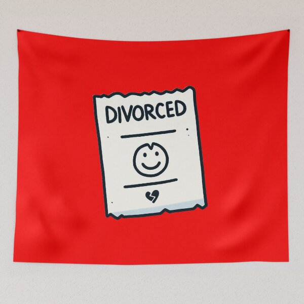 Item preview, Divorced and happy designed and sold by PickledjoArt.