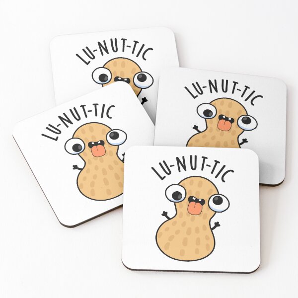 Item preview, Lu-nut-ic Funny Peanut Puns designed and sold by punnybone.