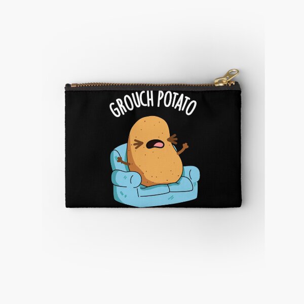 Item preview, Grouch Potato Funny Veggie Puns (Dark BG) designed and sold by punnybone.