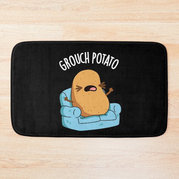 Item preview, Grouch Potato Funny Veggie Puns (Dark BG) designed and sold by punnybone.