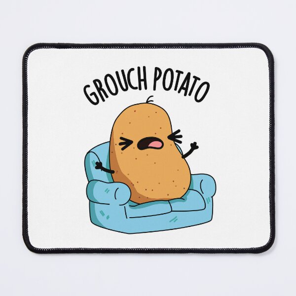 Item preview, Grouch Potato Funny Veggie Puns designed and sold by punnybone.