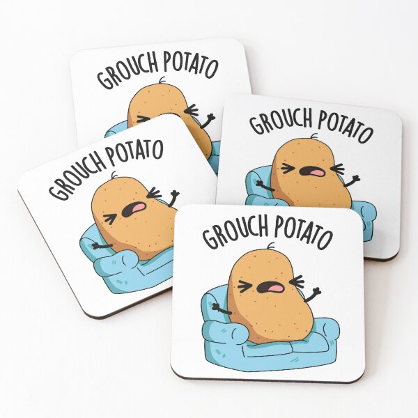 Item preview, Grouch Potato Funny Veggie Puns designed and sold by punnybone.