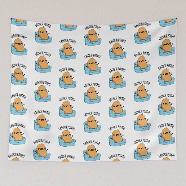 Item preview, Grouch Potato Funny Veggie Puns designed and sold by punnybone.