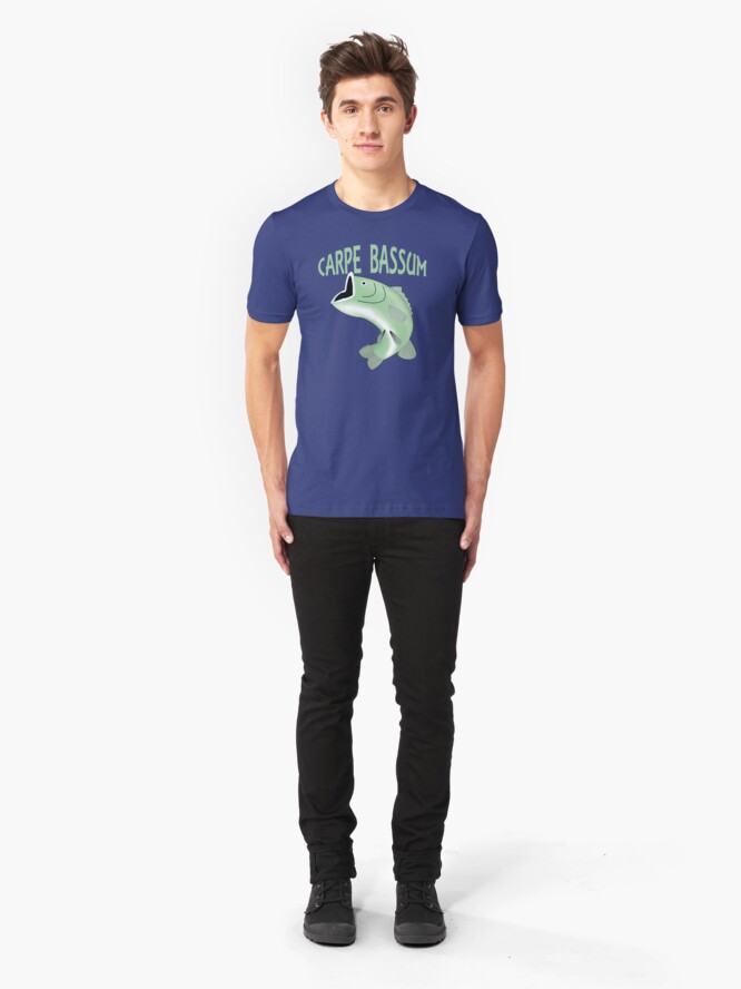 Alternate view of Carpe Bassum - Seize the Bass Slim Fit T-Shirt