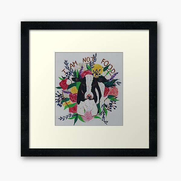 I AM NOT FOOD Framed Art Print