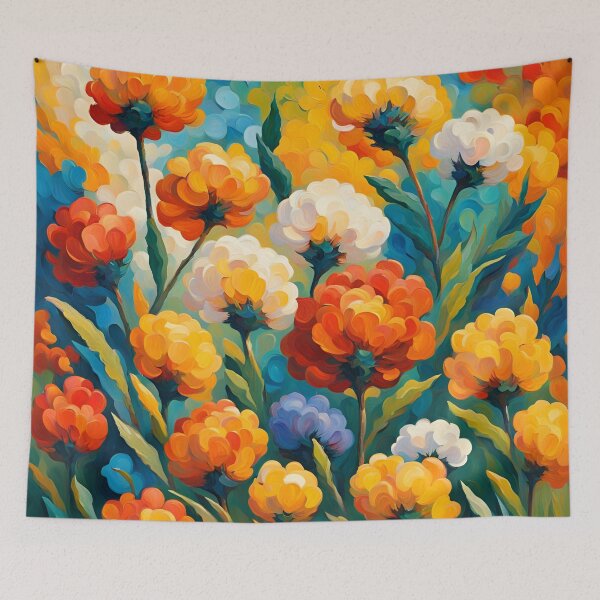 Item preview, Neo Impressionist Flowers Pattern. designed and sold by ARichArts.