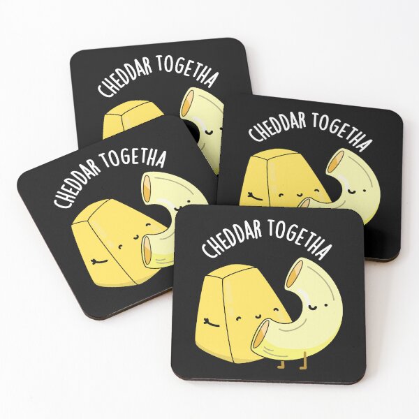 Item preview, Cheddar Together Funny Food Puns  (Dark BG) designed and sold by punnybone.