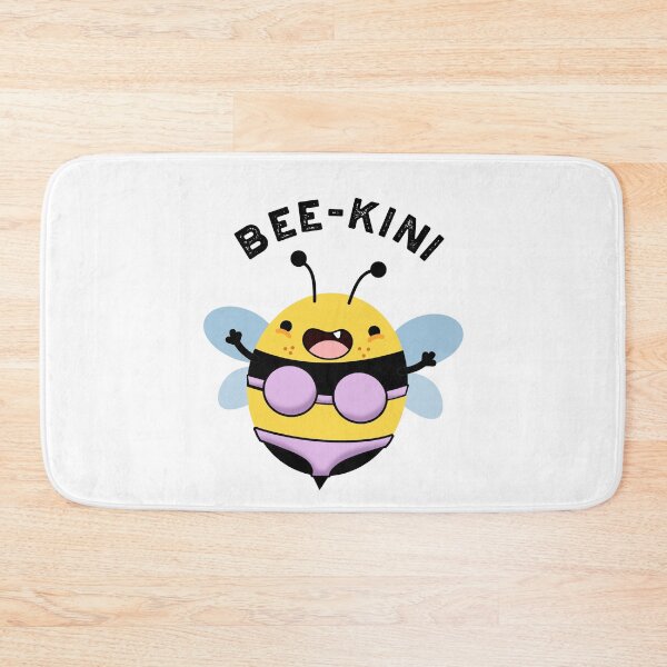 Item preview, Bee-kini Funny Bee Puns designed and sold by punnybone.