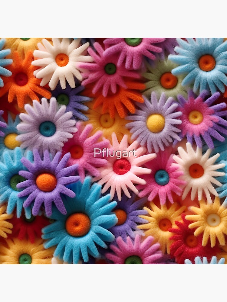 POP! Felt Flowers Adhesive Stickers